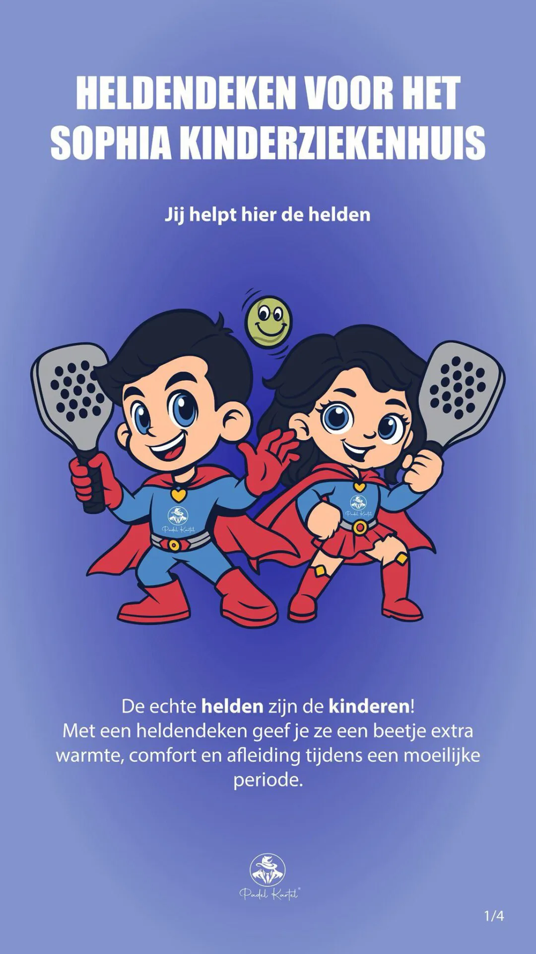 Heldendeken voor het Sophia Kinderziekenhuis